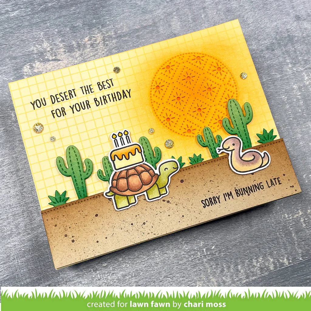 Critters in the desert Stamps and Dies Bundle by Lawn Fawn